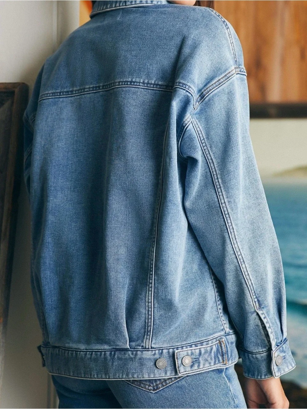 Stretch Terry Trucker Jacket - Picture 2 of 6